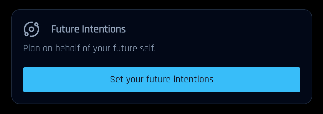 Future Intentions feature illustration